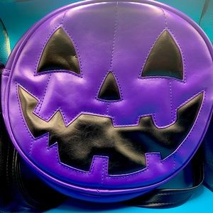 Love pain and stitches purple crossbody purse